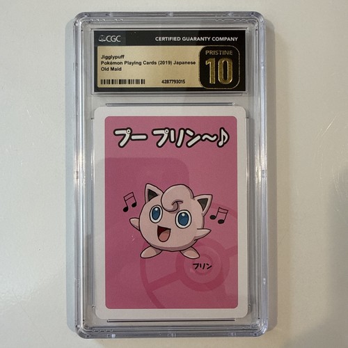 2019 Pokemon Japanese Playing Cards Old Maid Jigglypuff, CGC 10 Pristine