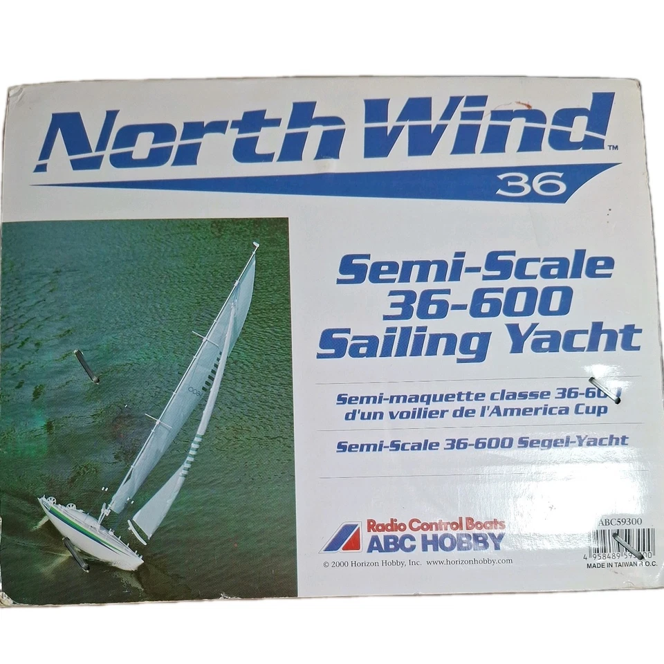 ABC HOBBY NORTH WIND SEMI-SCALE 36-600 SAILING YACHT - Image 2 of 4