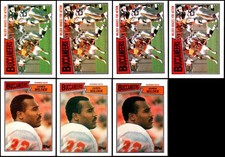 1987 James Wilder (7) Card Lot - EXCLUSIVE OFFER – ACT QUICK!