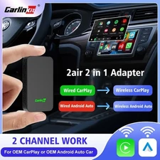 Carlinkit 5.0 Wireless Apple CarPlay Android Auto Adapter Player New