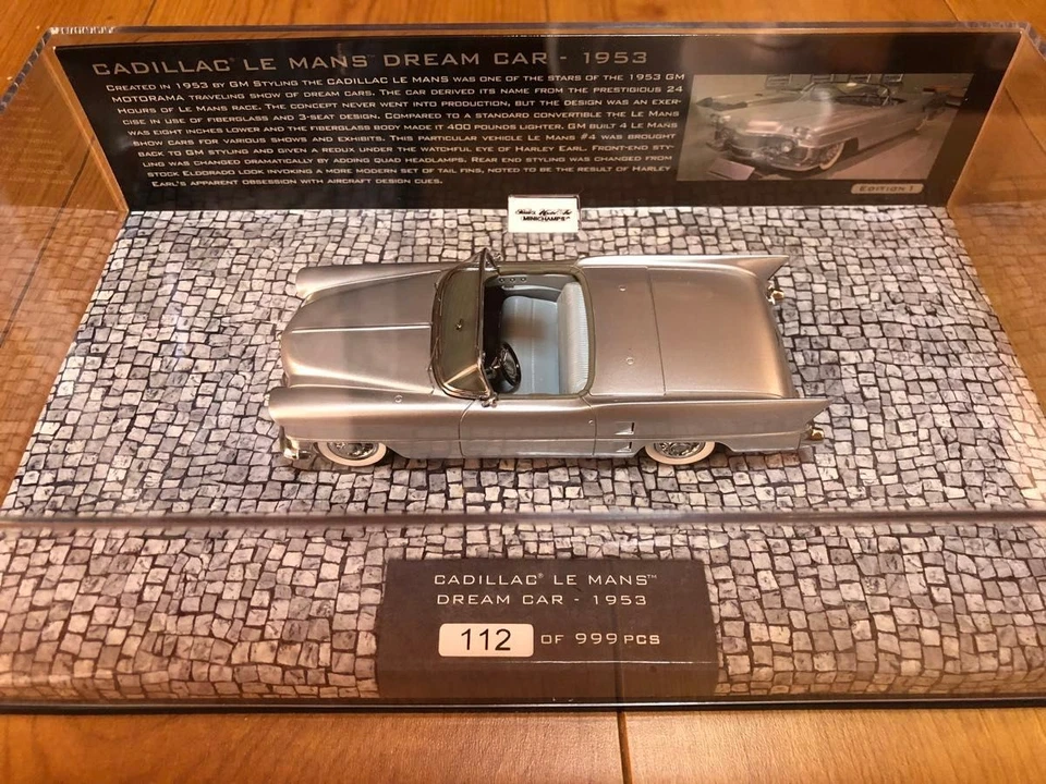 Minichamps 1/43 Cadillac Le Mans 1953 Diecast Model Car Classic Vintage Rare - Image 4 of 4