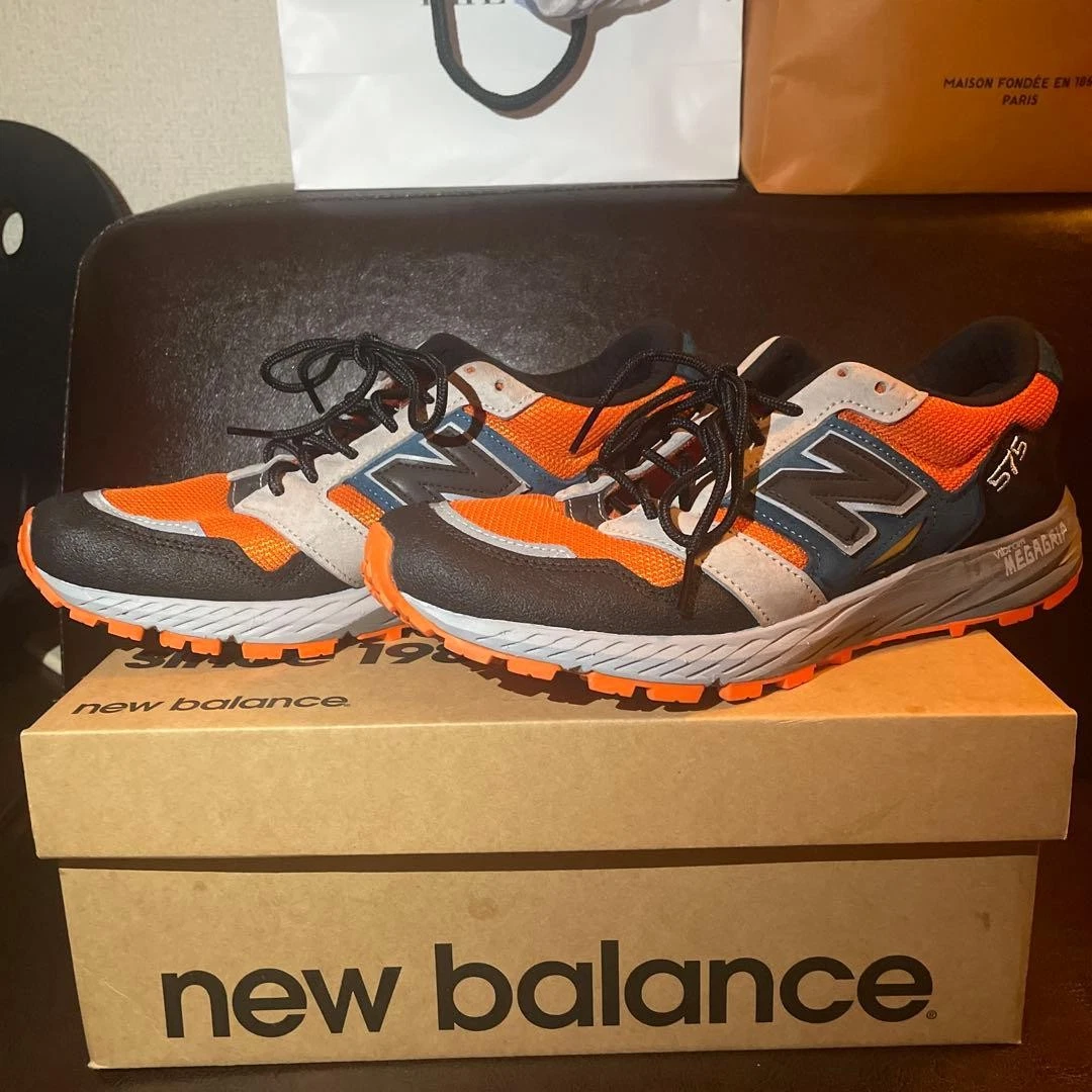 New Balance 575 Made in England Orange Petrol for Sale