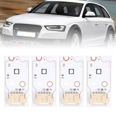 4PC White Day Running Lights LED DRL Board Angel Eye For Audi A4L A4 S4 B8 8K A5