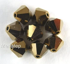 5 6 mm Swarovski 5301 Bicones - Crystal Dorado 2X(Please Read Item Description)