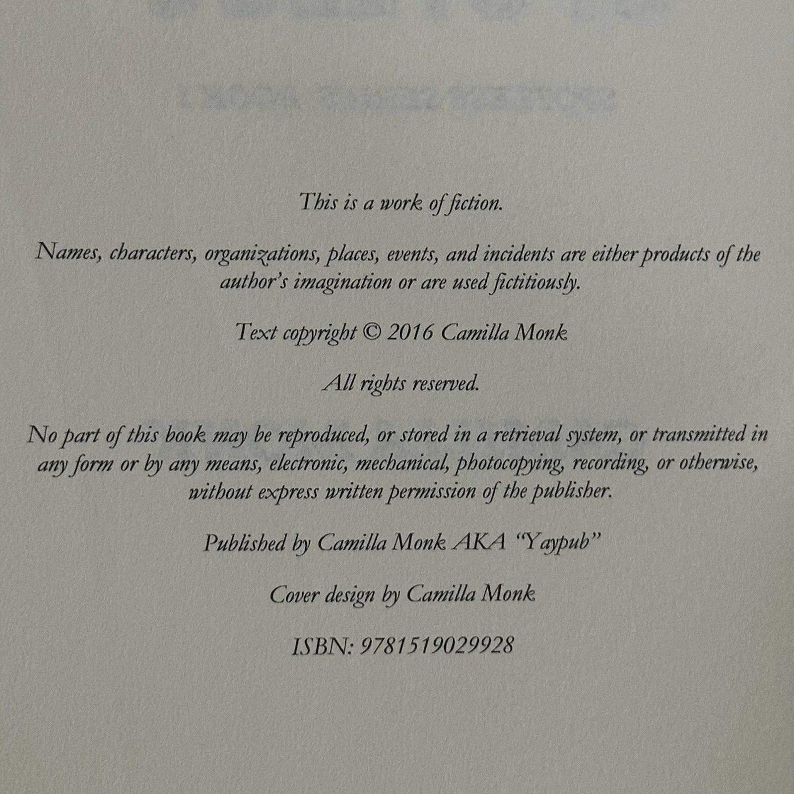 Spotless - Paperback, by Monk Camilla - Very Good - product detail image 4