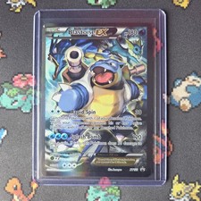 Blastoise EX XY122 Black Star Red & Blue Promo 2016 Holo Full Art Pokemon Card