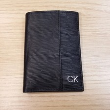 CALVIN KLEIN Mens Wallet Black Textured Leath...