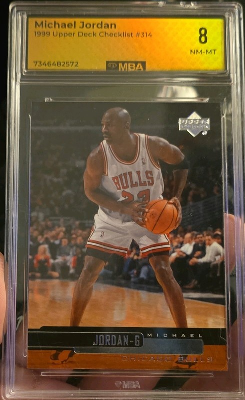 Upper Deck 1999 Checklist #314 Michael Jordan Chicago Bulls NBA Card MBA 8