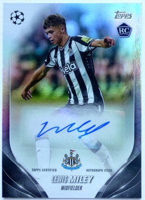 TCS 2718  Topps Chrome UCC 2023/24 Lewis Miley RC Autograph # CA-ML
