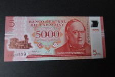 PARAGUAY 2011 POLYMER ISSUE, 5000 GUARANIES, DATED 2022 P234d - UNC