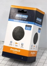 Schlage Single-Cylinder Deadbolt Lock Matte Black B60N G 716 (NEW)