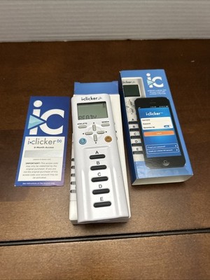iClicker 2 Student Remote (2nd Edition) I Clicker New  Reef Polling 6 Month Free