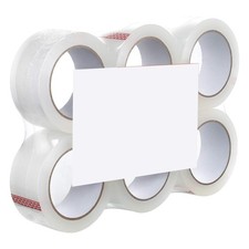 Clear Shipping Tape, Heavy Duty 2 Inch 2.7mil, 6 Rolls 65 Yards, Packing Sealing