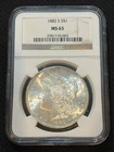 1882 S $1 Morgan Dollar NGC MS65 Toned