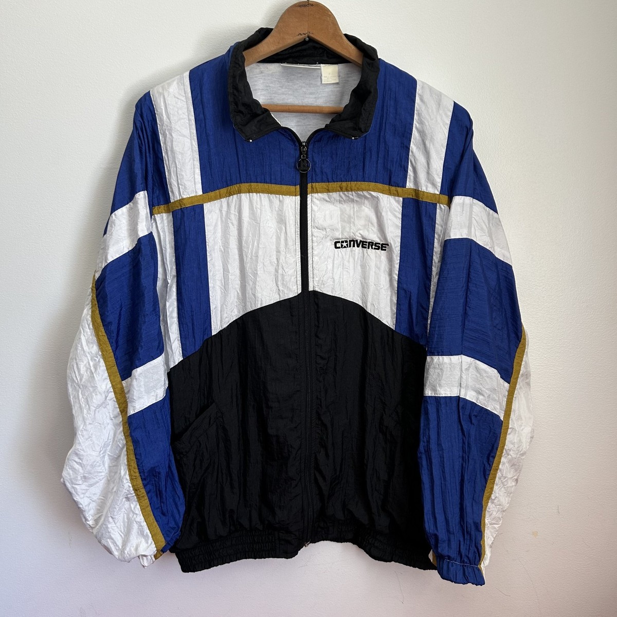 Vintage Converse All Star Windbreaker Jacket Mens XL 90s Chuck