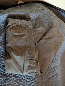 Sonoma - Goods For Life Men's Straight Flexwear Cargo Pants Brown 40x30 Stretch