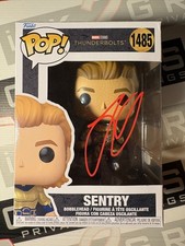 Lewis Pullman Autograph Signed Sentry Funko Pop ACOA - Marvel Thunderbolts