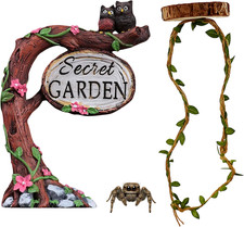 Jumping Spider Enclosure Accessories Kit, Habitat Decor   Decorative Resin Sign