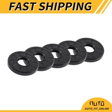 Oil Seal Seal Ring Rotary Shaft Seal NBR Rubber 25x52x8mm Black 5Pcs