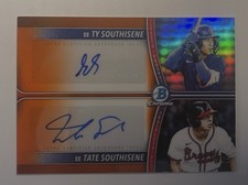 Tate Southisene Ty Southisene 2026 Bowman Draft Orange Dual Autograph /25 PDA-SS