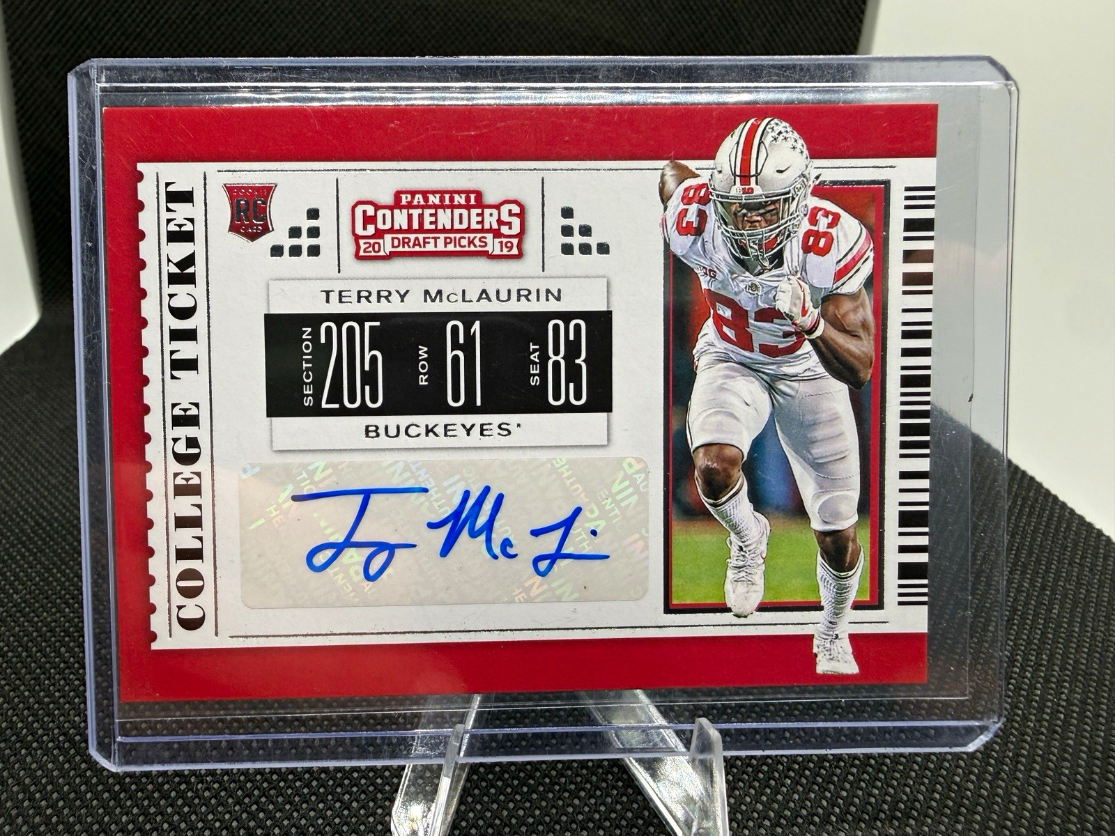 Panini 2019 Contenders Draft Picks College Ticket Auto RC Terry McLaurin #243