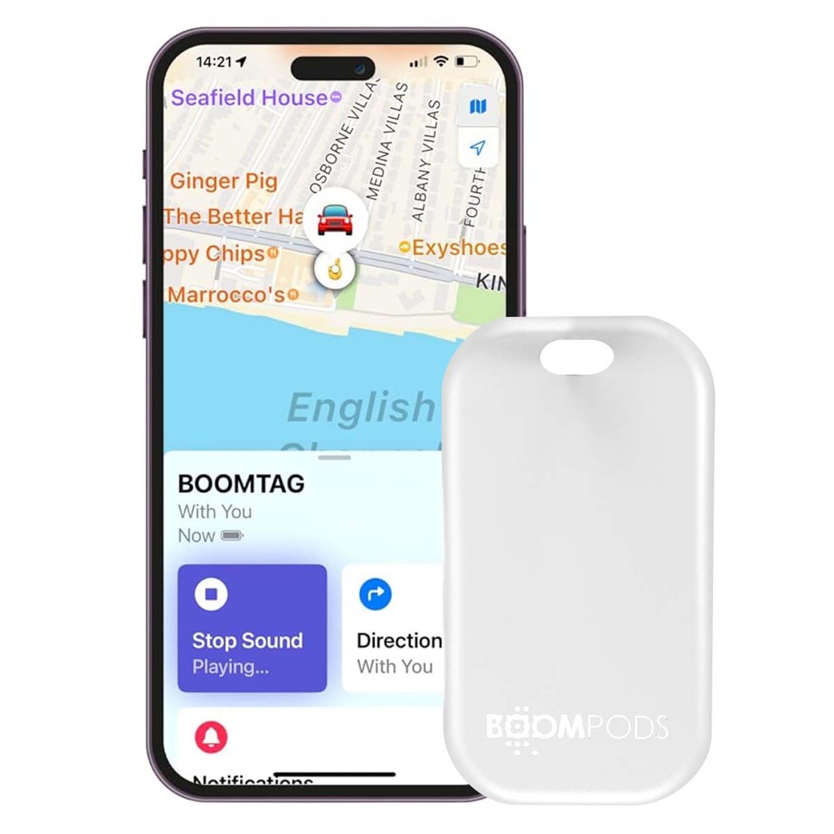 Tracker de repérage Boomtag Bluetooth pour sécuriser les affaires - 3