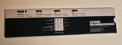 Ilford Rechenschieber für Fotoentwicklung