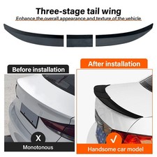 Universal Trunk Spoiler Lip Roof Tail Wing Adjustable For Car Sedan Black