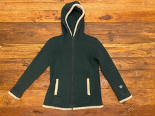 KUHL Alfpaca Fleece Sherpa Hooded Jacket Youth Unisex Full Zip Sweater Green