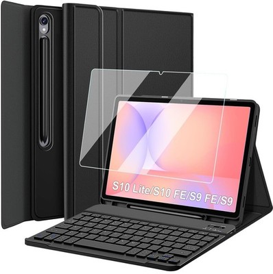 Keyboard Case with Screen Protector for Samsung Galaxy Tab S10 FE/ S9 FE 5G 1...
