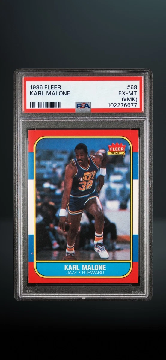 Fleer Karl Malone Basketball 1986-87 Season Sports Trading Cards