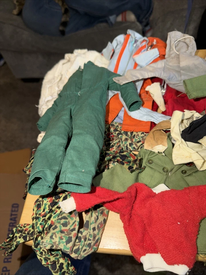 GI Joe Vintage Lote De Piezas Ropa Pantalones Chaquetas Abrigo Hasbro Foto 3 de 4