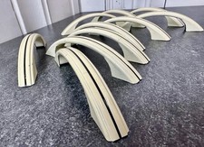 Set of 10 Cream Metal Curved Cabinet/Drawer Pulls 135
