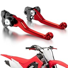 Motorcycle Clutch Brake Lever Foldable CNC Pivot for CRF125F CRF 125F 2022 red