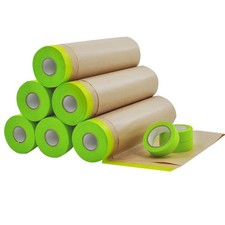 Paint Masking Paper -Unfold 18 inch x 50 feet Tape and Drape Painters Paper, Mas