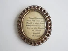 Small Picture Frame Garnet Stones Gilt Bronze 27.0g / 6.6x5.6cm