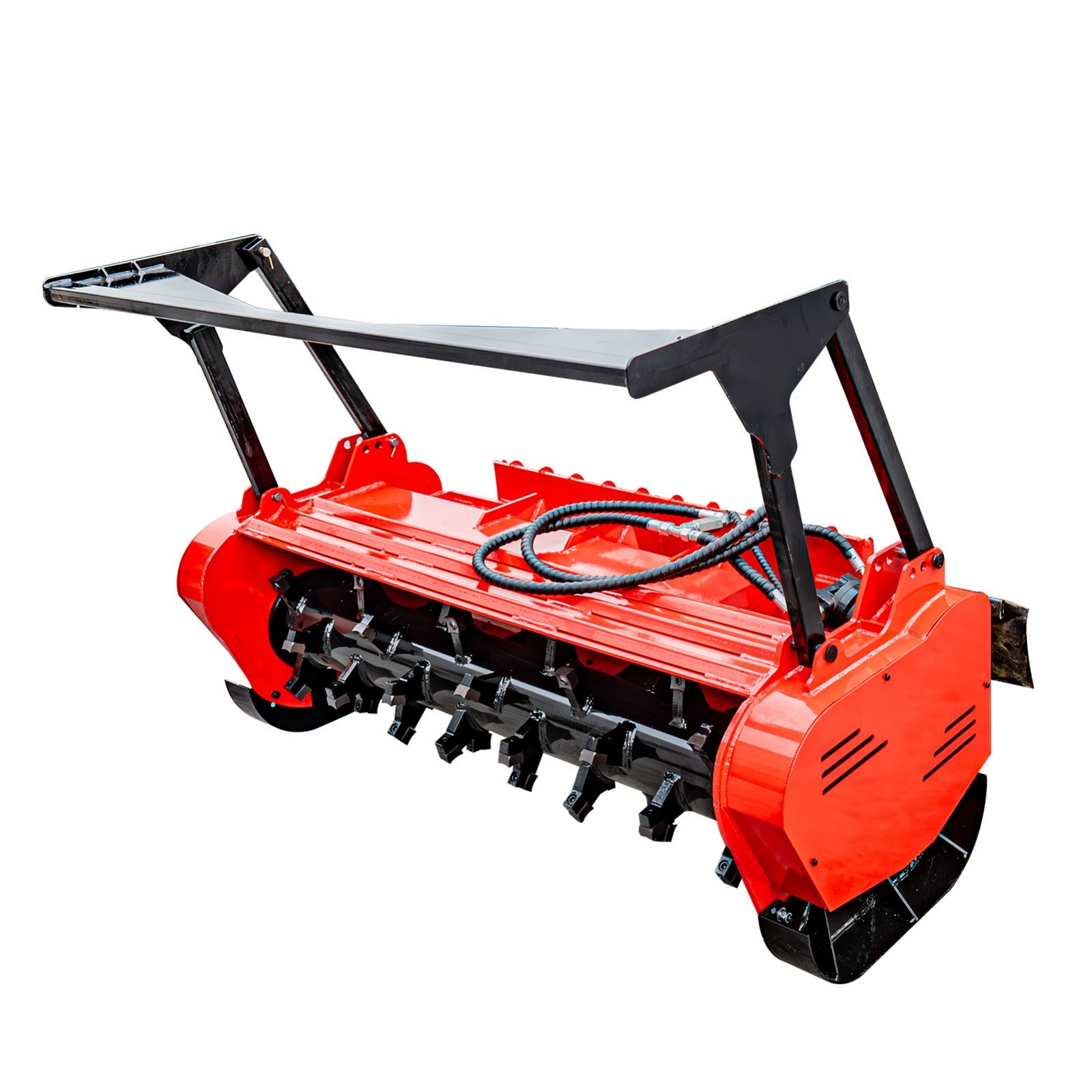 60" Skid Steer Forestry Mulcher Attachment Drum Brush Cutter for Bobcat