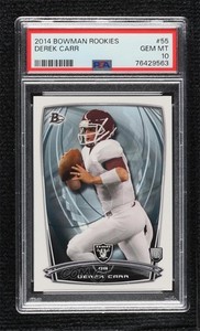 2014 Bowman Rookies Derek Carr #55 PSA 10 GEM MT RC