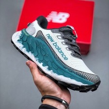 NB Fresh Foam X More Trail V3 Ocio Zapatos para Correr Blanco Verde NUEVO