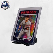J.D. Davis 2025 Topps Heritage Chrome Refractor Orioles 🌈 3B Veteran