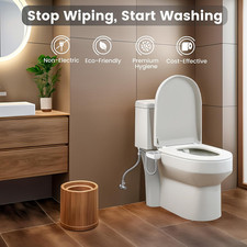 Bidet Attachment Toilet Ultra-Slim Bidets Existing Toilets Non-Electric Bidet
