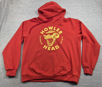 Howler Head Hoodie Sweatshirt Mens XL Monkey Spirit Pullover Kangaroo Pocket NEW