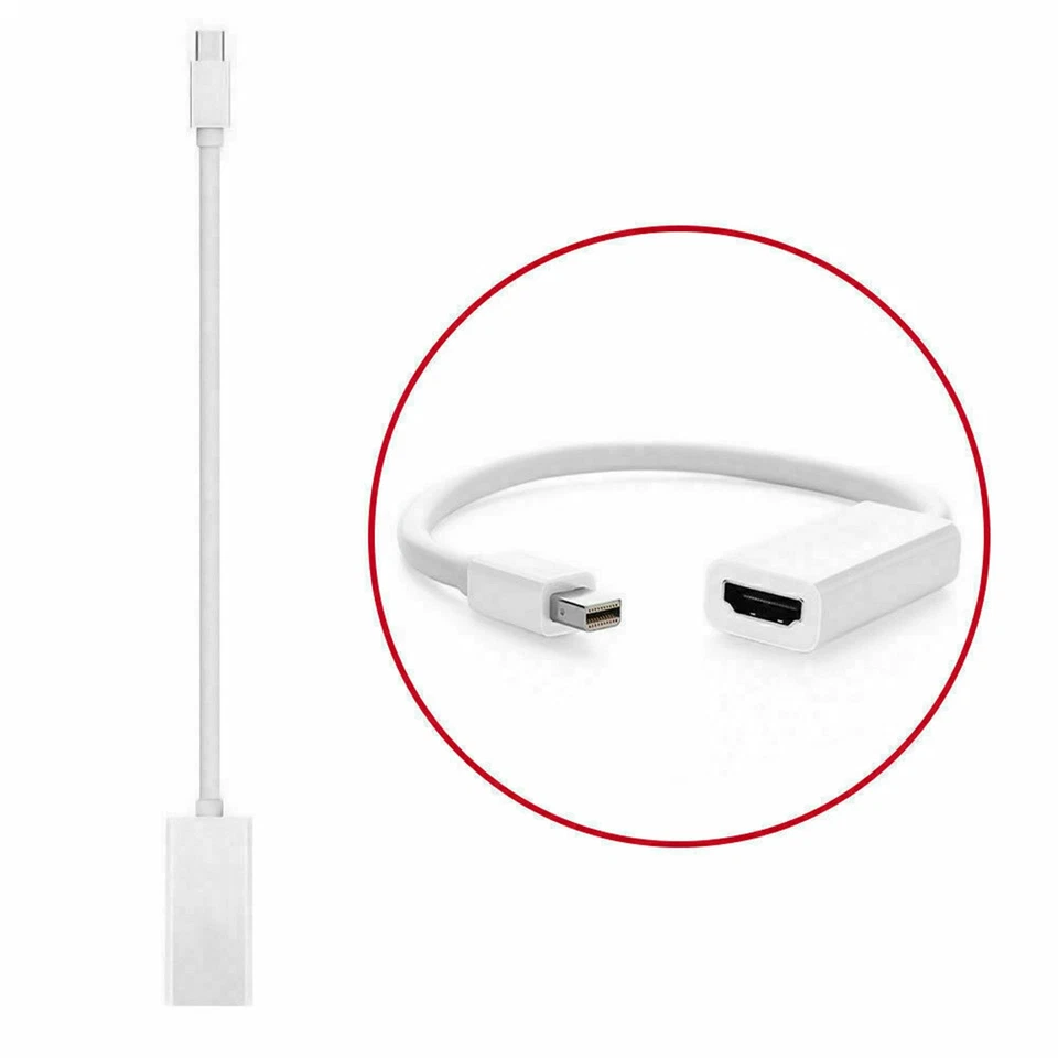 Mini DP Thunderbolt To HDMI Cable Adapter 4K For MacBook Surface Mac iMac Lenovo - Image 3 of 4