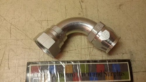 NOS Eaton-Aeroquip 7/8" Tube to Hose Elbow Fitting 190772-16S 4730-01-361-3914