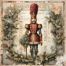 The Nutcracker Soldier in Red - 10 Christmas Cards & Envelopes Made in USA