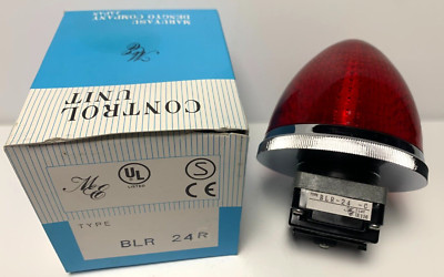 Maruyasu BLR-24R Pilot Light, 30mm 24V RED Illum 80mm NEW