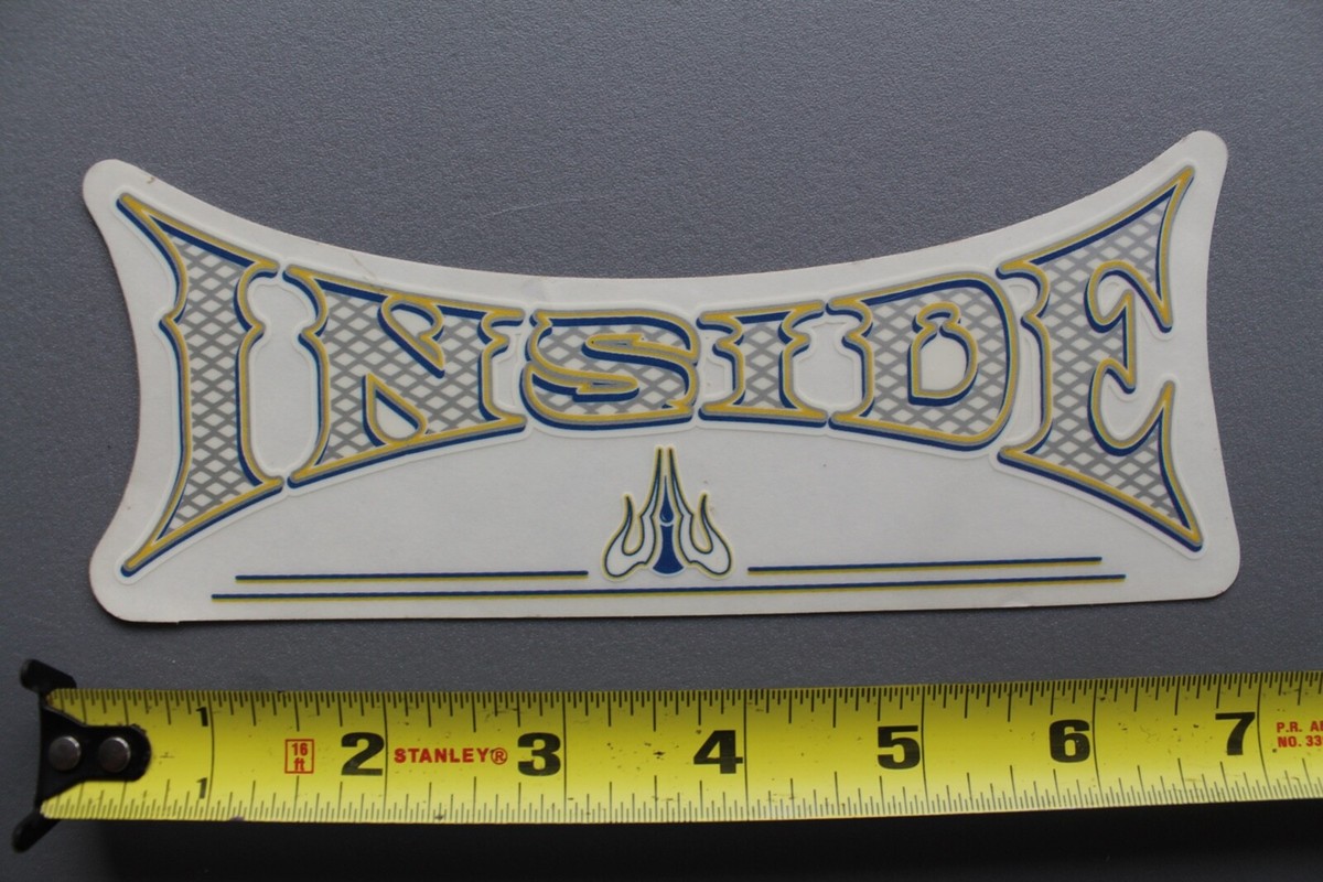 レトロボード Inside Surfboards Clothing Clear Blue Gold Original V55B Vintage