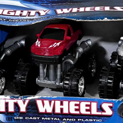 Mighty Wheels Die Cast Metal And Plastic Monster Trucks Vintage Set Of 4 New - Picture 7 of 9