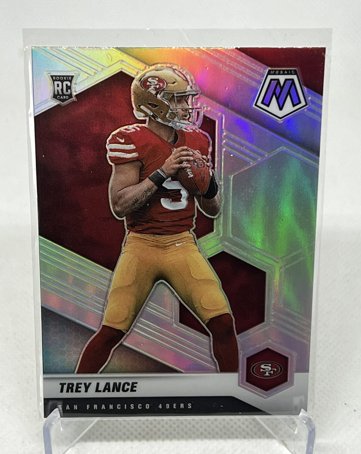 2021 Mosaic Trey Lance SILVER Rookie RC #303 San Francisco 49ers