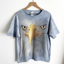 Bald Eagle T-Shirt Mens Large Blue Big Graphic American Rock Classic 2011